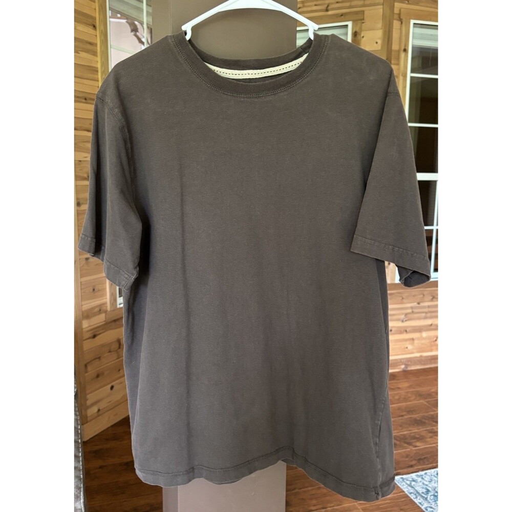 Ruff Hewn T-Shirt Men L Brown Tan Cotton Butter Soft Casual Streetwear Summer